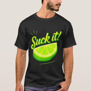 Camiseta Chupa limão verde lima amor engraçado festa mexica