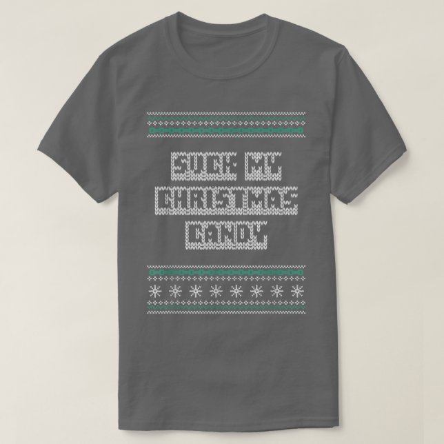 Camiseta Chupa meus Casais de Natal amantes de humor adulto (Frente do Design)