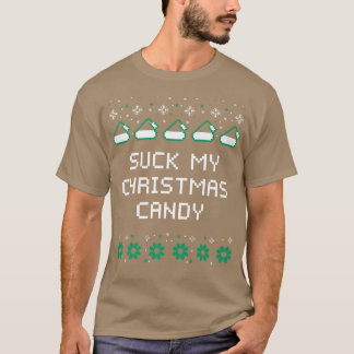 Camiseta Chupa meus Casais de Natal amantes de humor adulto