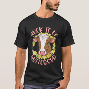 Camiseta Chupa-o ButterCup Heifer Funny Floral Flower Gi