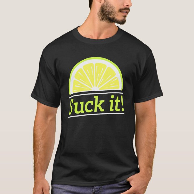 Camiseta Chupa o Limão verde mexicano com limão (Frente)