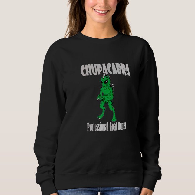 Camiseta Chupacabra Cryptid Monster Goat Hunter (Frente)