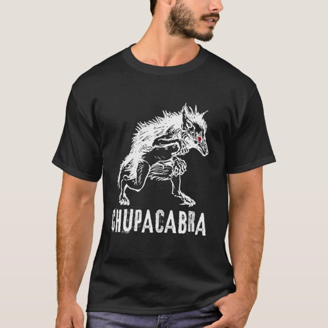 Camiseta Chupacabra Folklore Cryptid Monster (Frente)