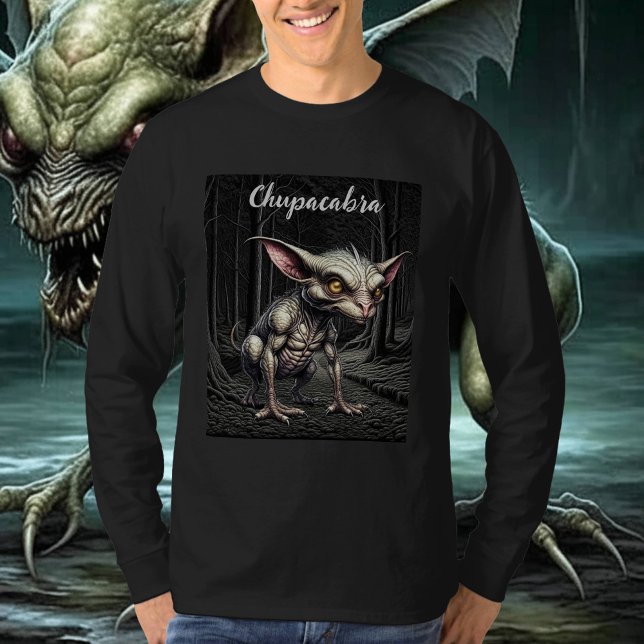 Camiseta Chupacabra no Woods Cryptid (Criador carregado)