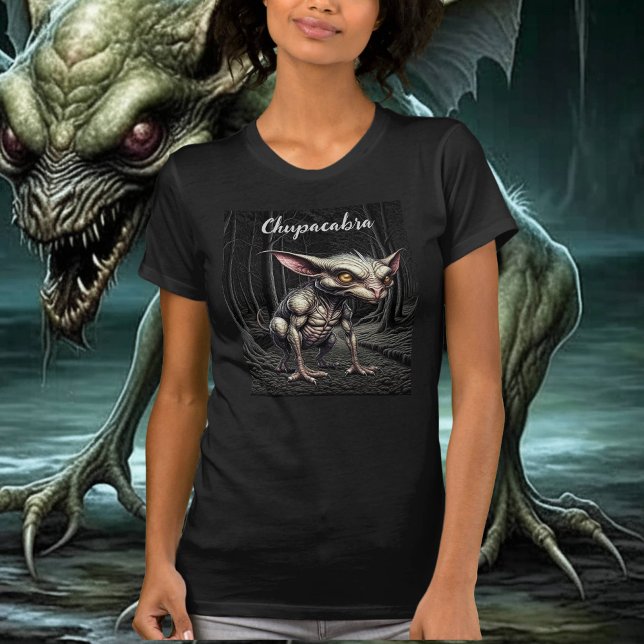 Camiseta Chupacabra no Woods Cryptid (Criador carregado)