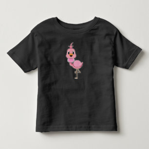 Camiseta Chupeta de Bebê Flamingo