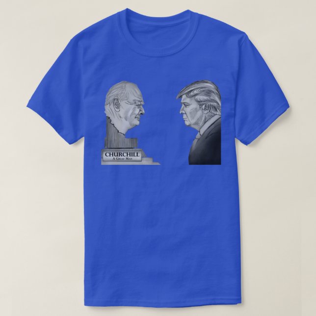 Camiseta Churchill e Trump (Frente do Design)