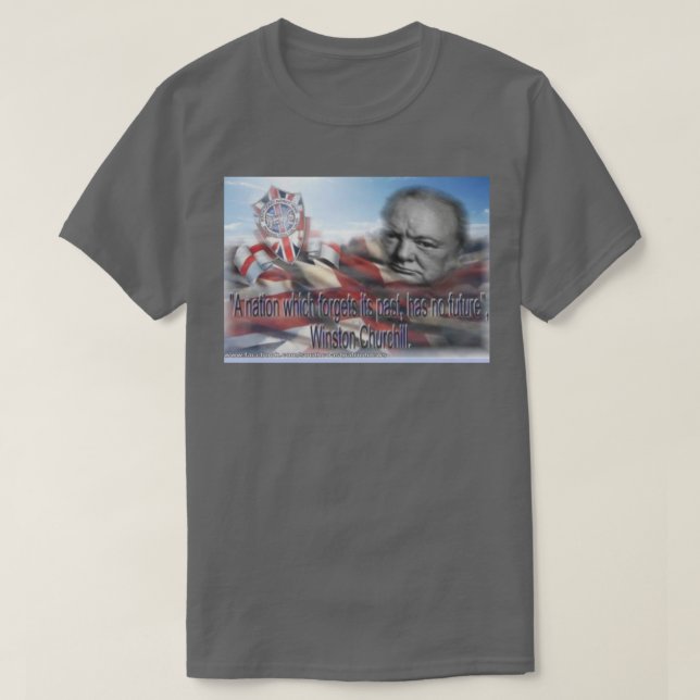 CAMISETA CHURCHILL SPEECH (Frente do Design)