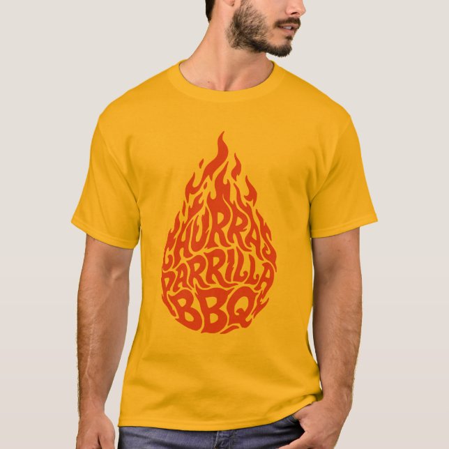 Camiseta Churras Parrilla BBQ (Frente)