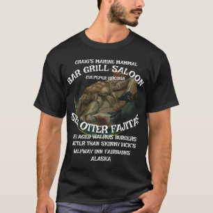 CAMISETA CHURRASCARIA DE MAMÍFEROS MARINHOS DE CURTISS CRAI