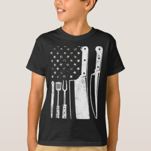 Camiseta Churrasco bandeira dos eua patriótico quatro de ju