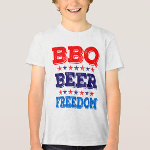Camiseta Churrasco Beer Freedom America Partido 4 De Julho