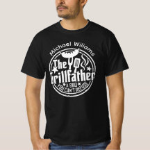 Churrasco branco preto Pai personalizado Grilldad