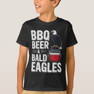 Camiseta Churrasco, Cerveja E Águias-Válidas - Engraçado 4