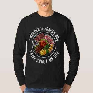 Camiseta Churrasco coreano engraçada Comida de churrasco co