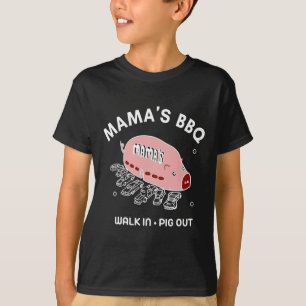 Camiseta Churrasco da Mamãe Entrada de Porco Saída Verão En