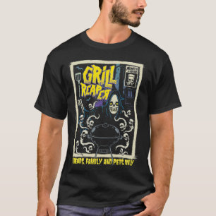 Camiseta Churrasco de arte horrorosa Grill Chef Psicobilly 