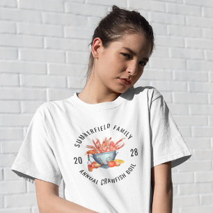Camiseta Churrasco de Frutos do Mar Cozimento de Lagostins