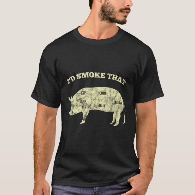 Camiseta Churrasco de fumaça Estudante (Frente)