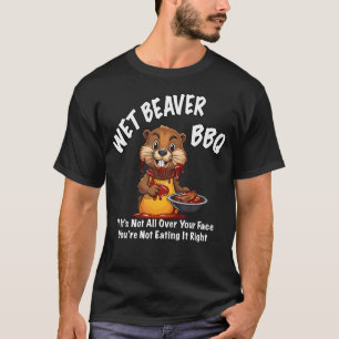 Camiseta Churrasco do Castor Molhado Engraçado