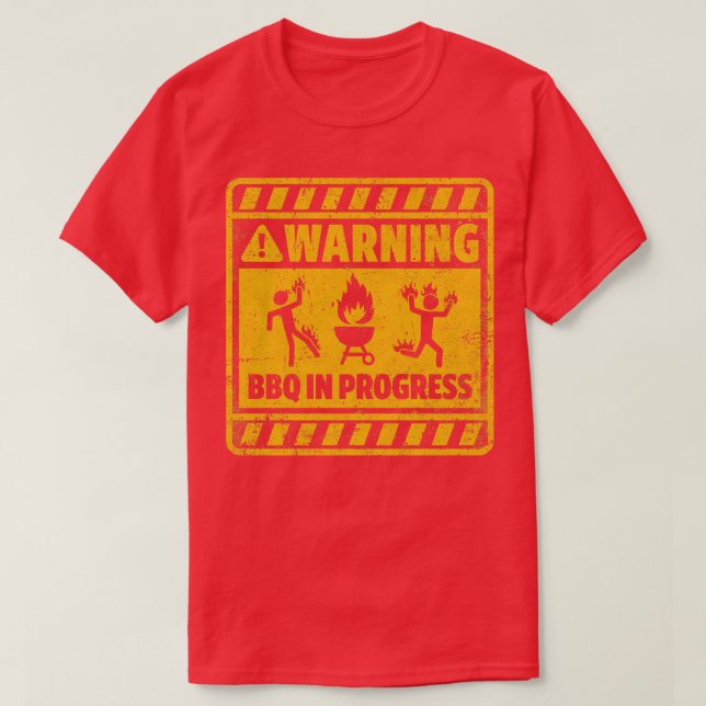 Camiseta CHURRASCO em andamento (Frente do Design)