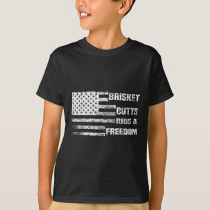 Camiseta Churrasco Engraçado, Bumbuns De Bolsa E Liberdade,