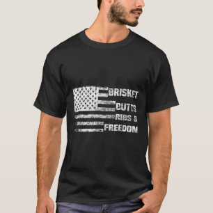Camiseta Churrasco Engraçado, Bumbuns De Bolsa E Liberdade,