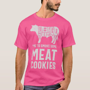 Camiseta churrasco engraçado churrasco fumando carne de coz