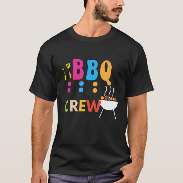 Camiseta Churrasco Engraçado, Grill Summer, Chef Cook Squad (Frente)