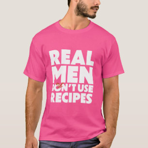 Camiseta Churrasco Engraçado Homens de verdade não usam a b