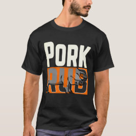 Camiseta Churrasco Engraçado "Pork Rub"