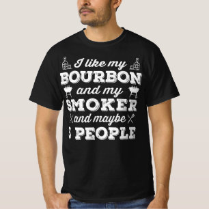 Camiseta CHURRASCO Eu Gosto Do Meu Fumador De Bourbon E T