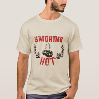 Camiseta CHURRASCO, Fumaça e Grill - Fumante Quente