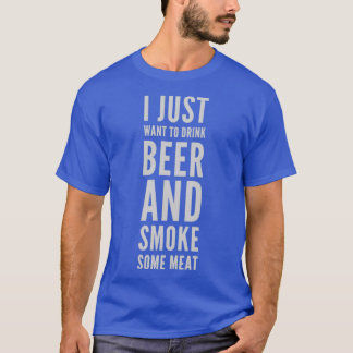 Camiseta CHURRASCO Fumando Carne Fumante De Cerveja De Pres