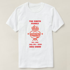Camiseta Churrasco no Quintal da Família no Dia 4 de Julho