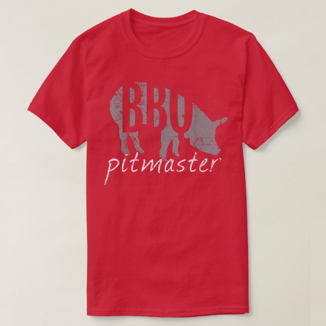 Camiseta CHURRASCO Pitmaster T, Dia de os pais da grelha de (Frente do Design)