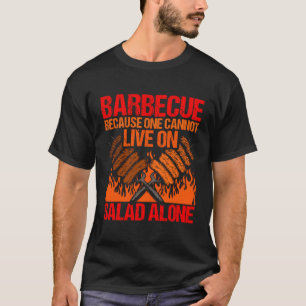 Camiseta Churrasco Porque Não Se Pode Viver Sozinho Com Sal