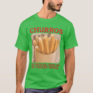 Camiseta Churros Comida Do Mais Legal Amante De Churro vint
