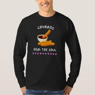 Camiseta Churros Curam a Alma Foodie Chef Comida Mexicana L