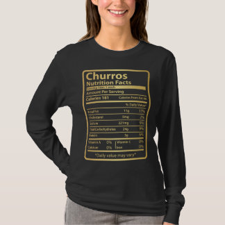 Camiseta Churros Nutrition Facts  Food for Thanksgiving