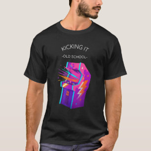 Camiseta Chutando ao Estilo Antigo Jogos Retrô 6