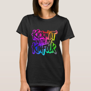 Camiseta Chutar Com Minha Reunião Familiar Engraçada Do Kin
