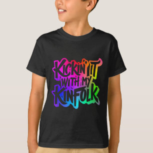 Camiseta Chutar Com Minha Reunião Familiar Engraçada Do Kin