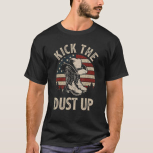 Camiseta Chute a Poeira Velho Chapéu Cowbot Ocidental Campo