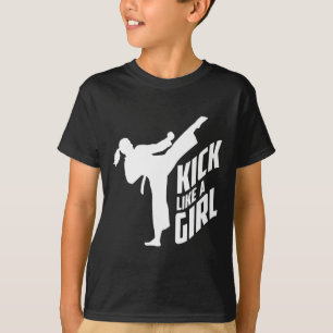 Camiseta Chute Como Uma Rapariga De Caratê