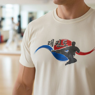 Camiseta Chute de Taekwondo com Taegeuk Fluido