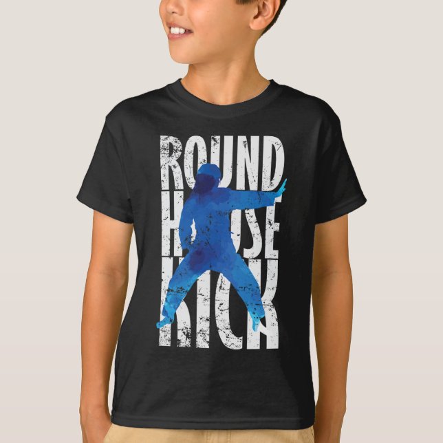 Camiseta Chute Giratório Kickboxing Taekwondo  (Frente)