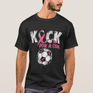 Camiseta Chute Para Um Rigbo Rosa De Consciência Do Cancer 