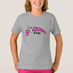 Camiseta Chutes de Futebol - Rosa Quente