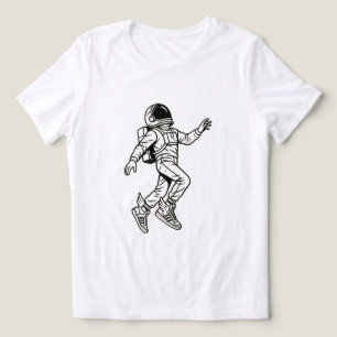 Camiseta Chutes Espaciais: Voo do Astronauta Alado